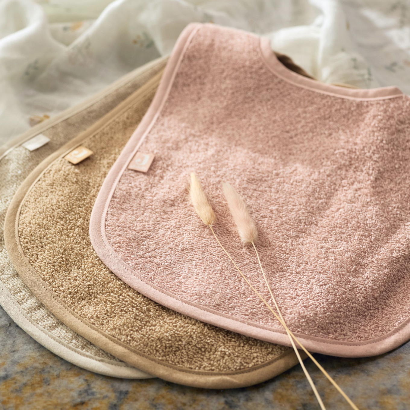 Lätzchen Frottee 3er Set Wild Rose 2