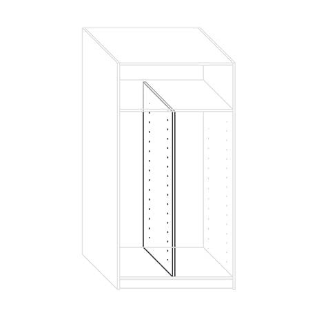 Trennwand Lifetime für Schrankelement 100cm Weiss 2
