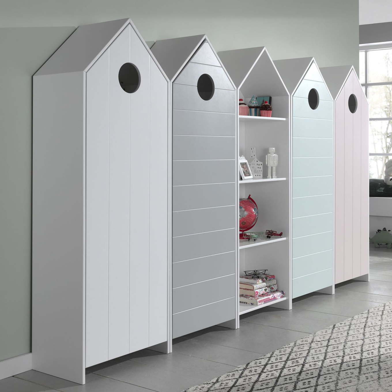 Regalschrank Casami 5-teilig Set 2