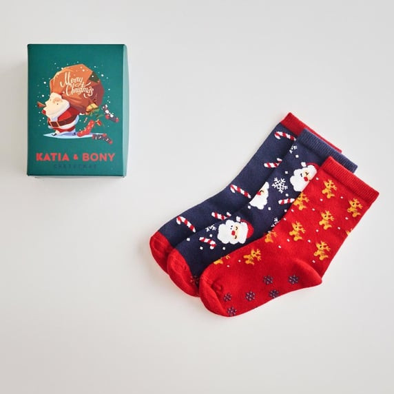 Socken Weihnachten 3er Set 2-4 Jahre