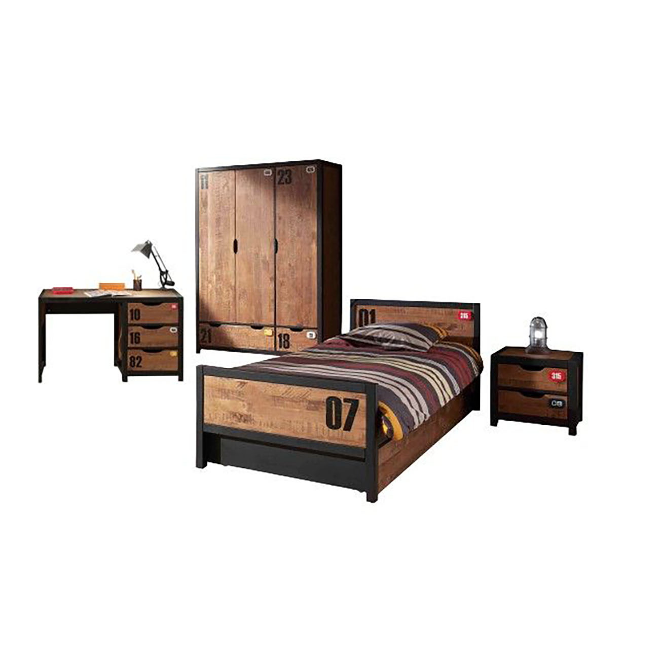 Kinderzimmer Alex 5-teilig Set B