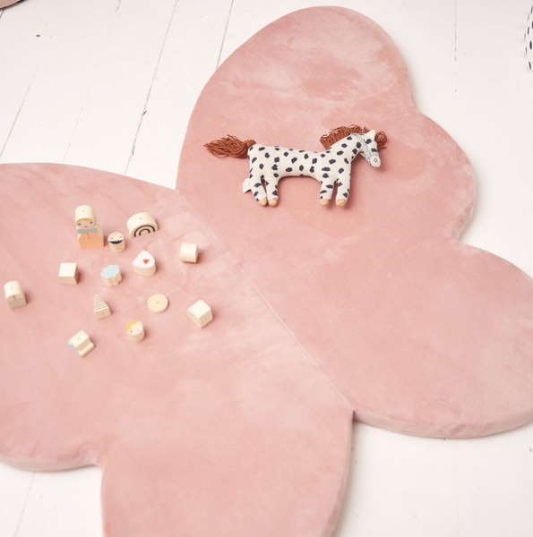 Spielmatte Schmetterling Baby Pink 4
