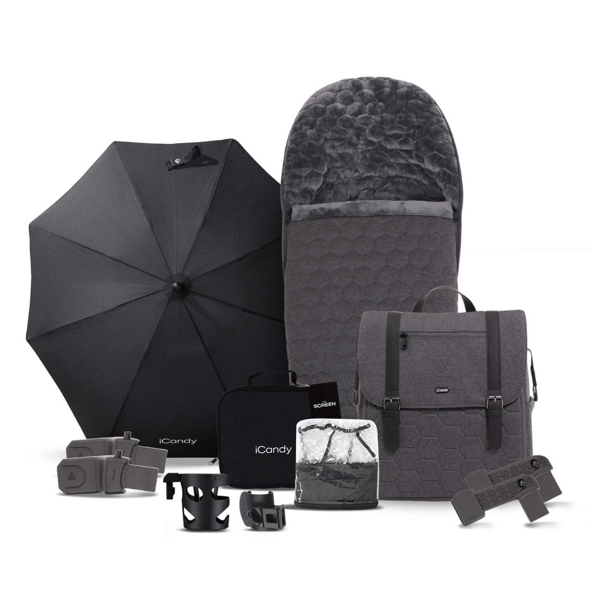 Kinderwagen Core Summer Bundle Dunkelgrau 3