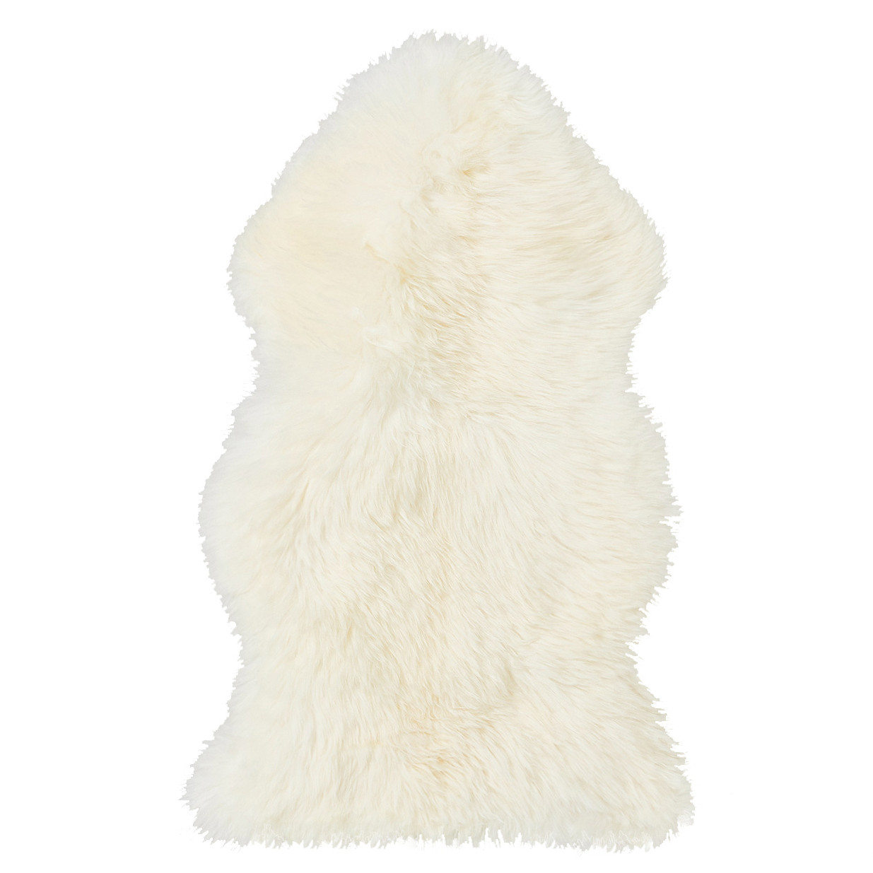 Lammfell ungeschoren weiss