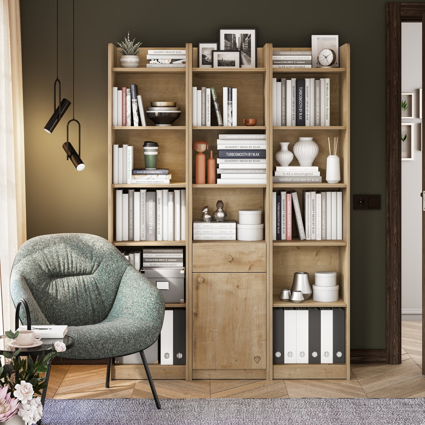 Bücherregal Mocha  3