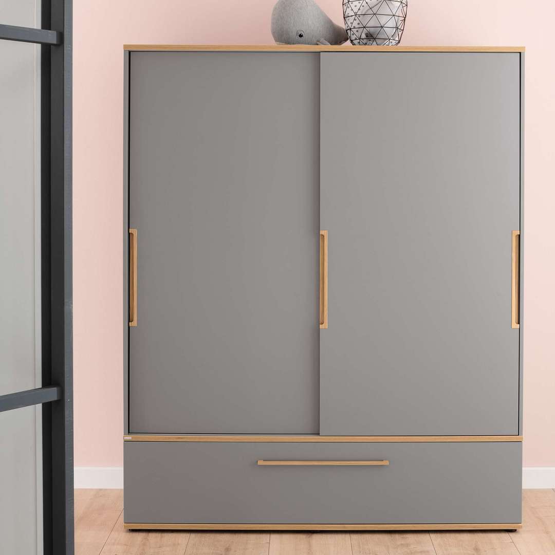 Kleiderschrank Sten Breit, mit Schiebetür 3