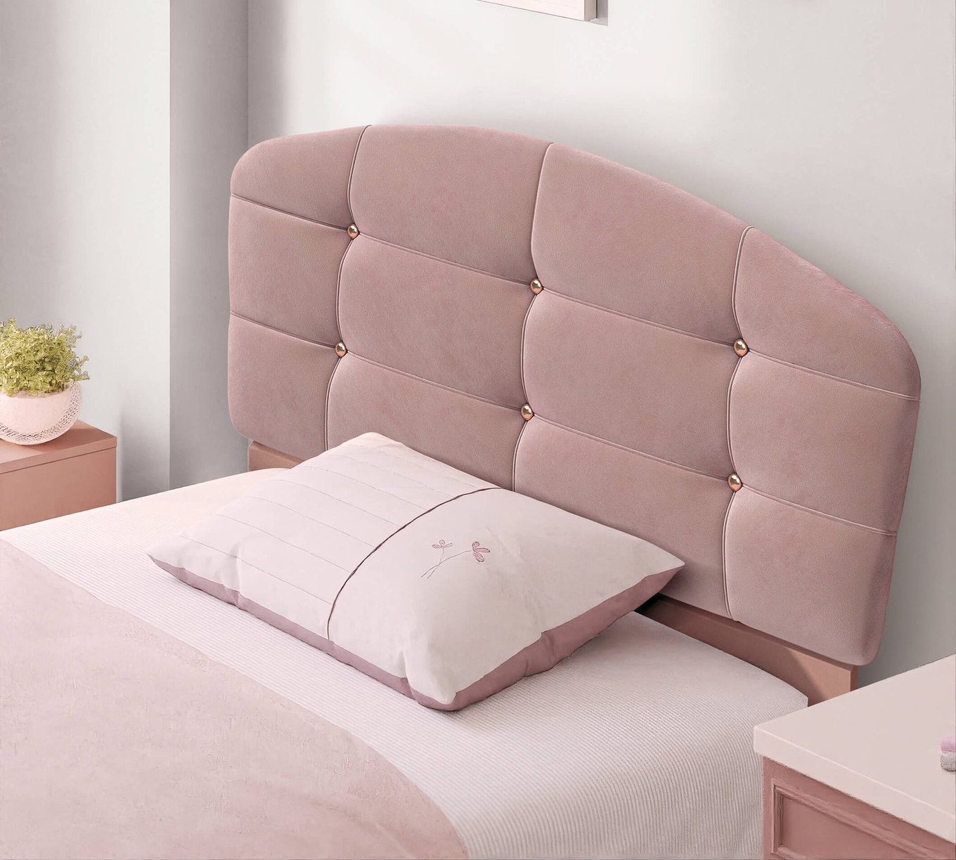 Bett Elegance mit Stauraum, mit Kopfteil rund, 120 x 200 cm 4