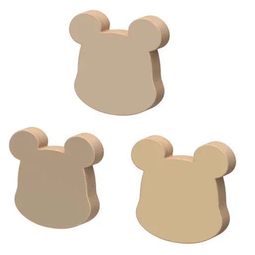 Wandhaken Bär 3er Set