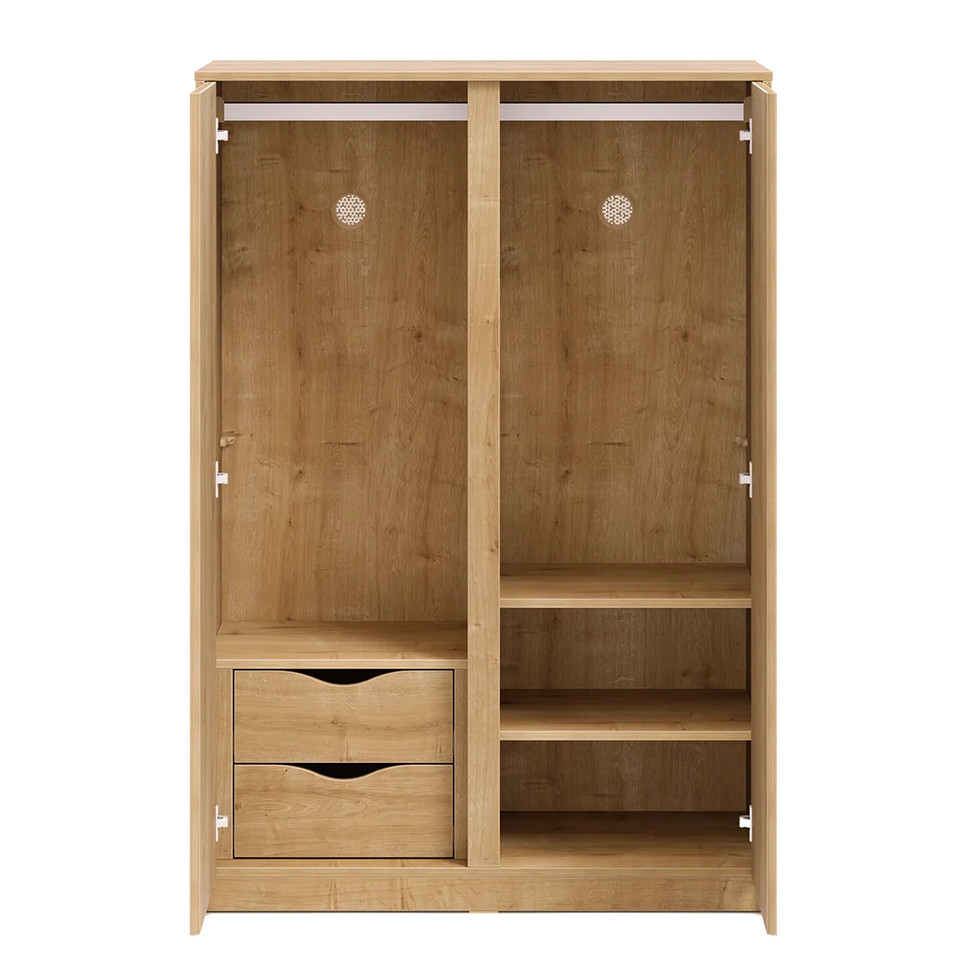 Kleiderschrank Studio Mocha 2-türig Tief 4