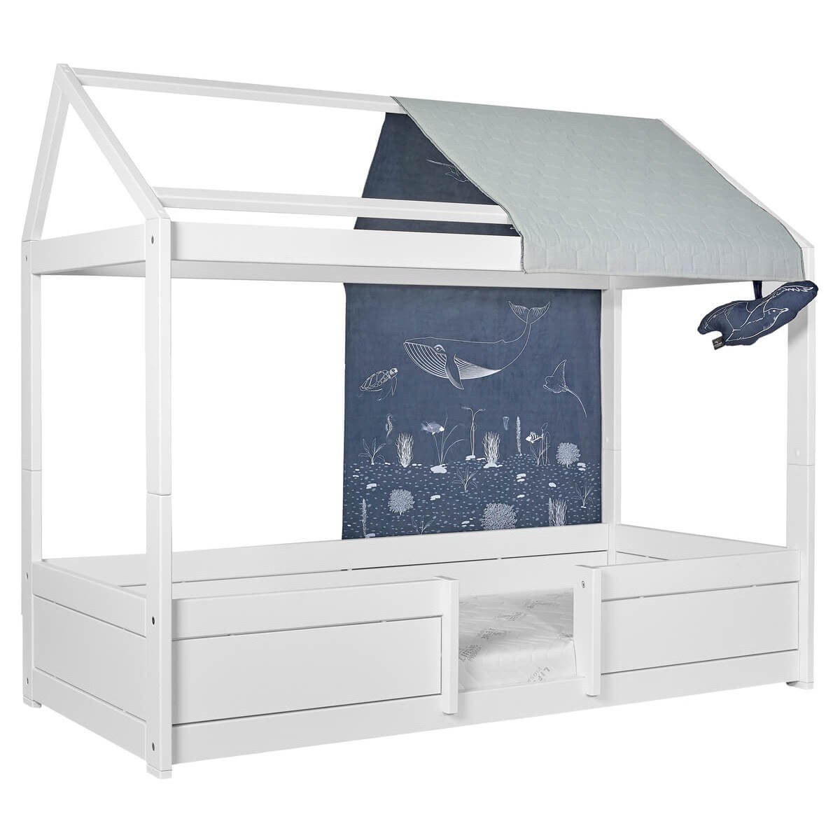 4 in 1 Hausbett Weiss, Deluxe Lattenrost 3