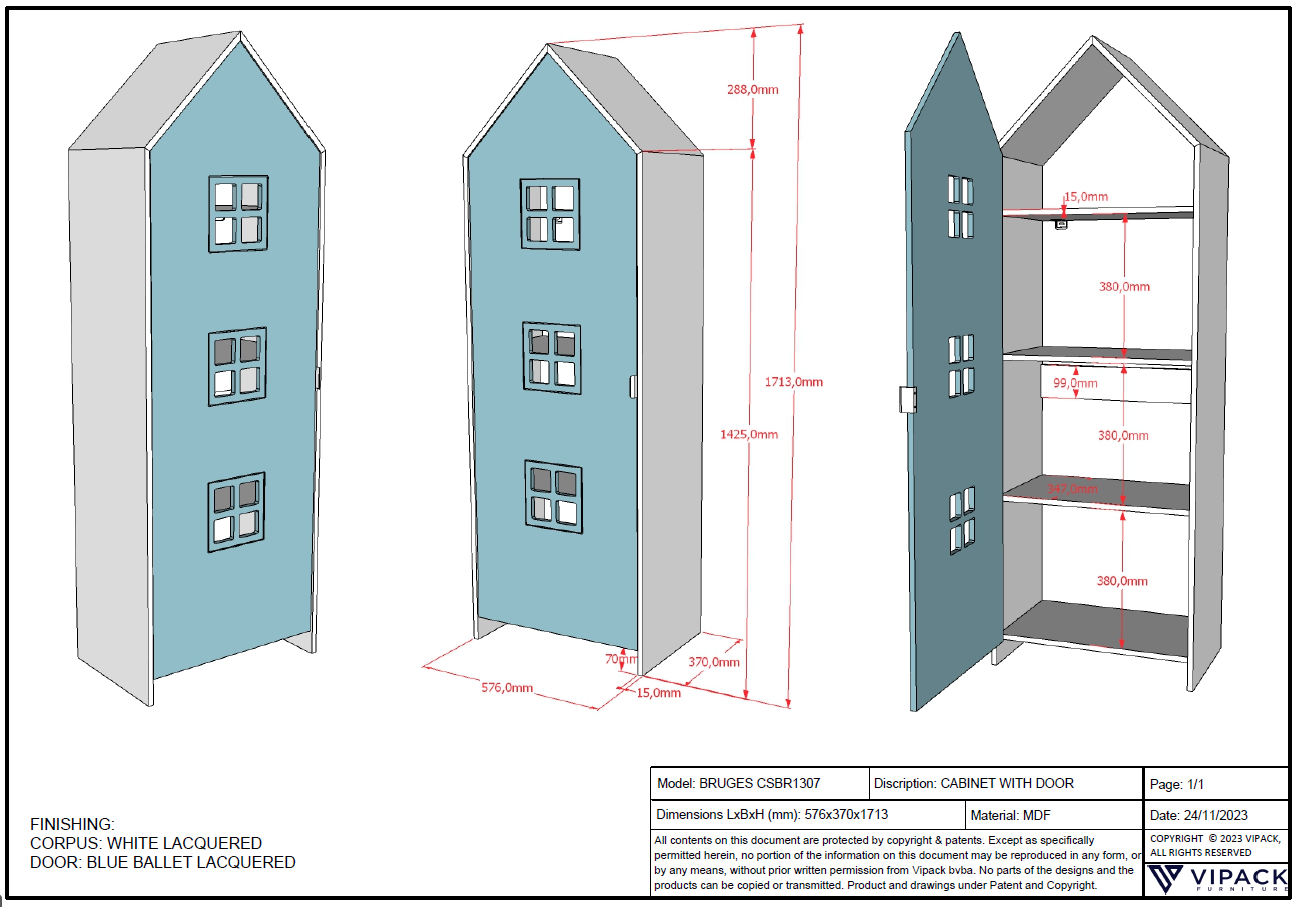 Regalschrank Casami Bruges Türkis 5