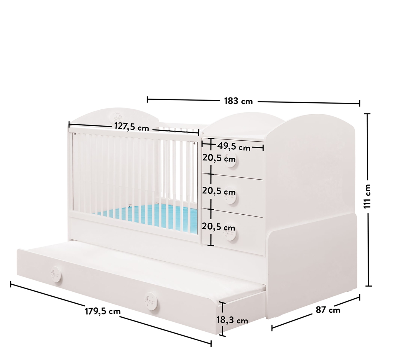 Babybett Baby Cotton Umbaubar 9