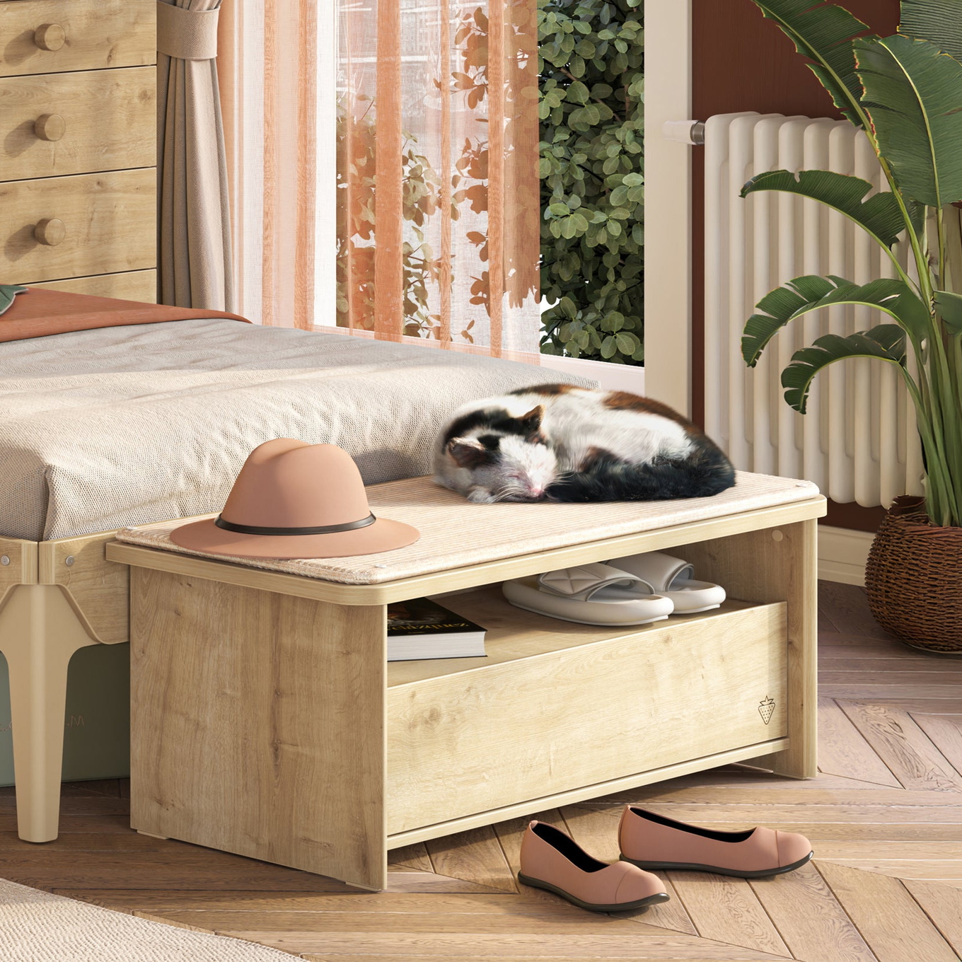 Sitzbank Mocha mit Stauraum #2