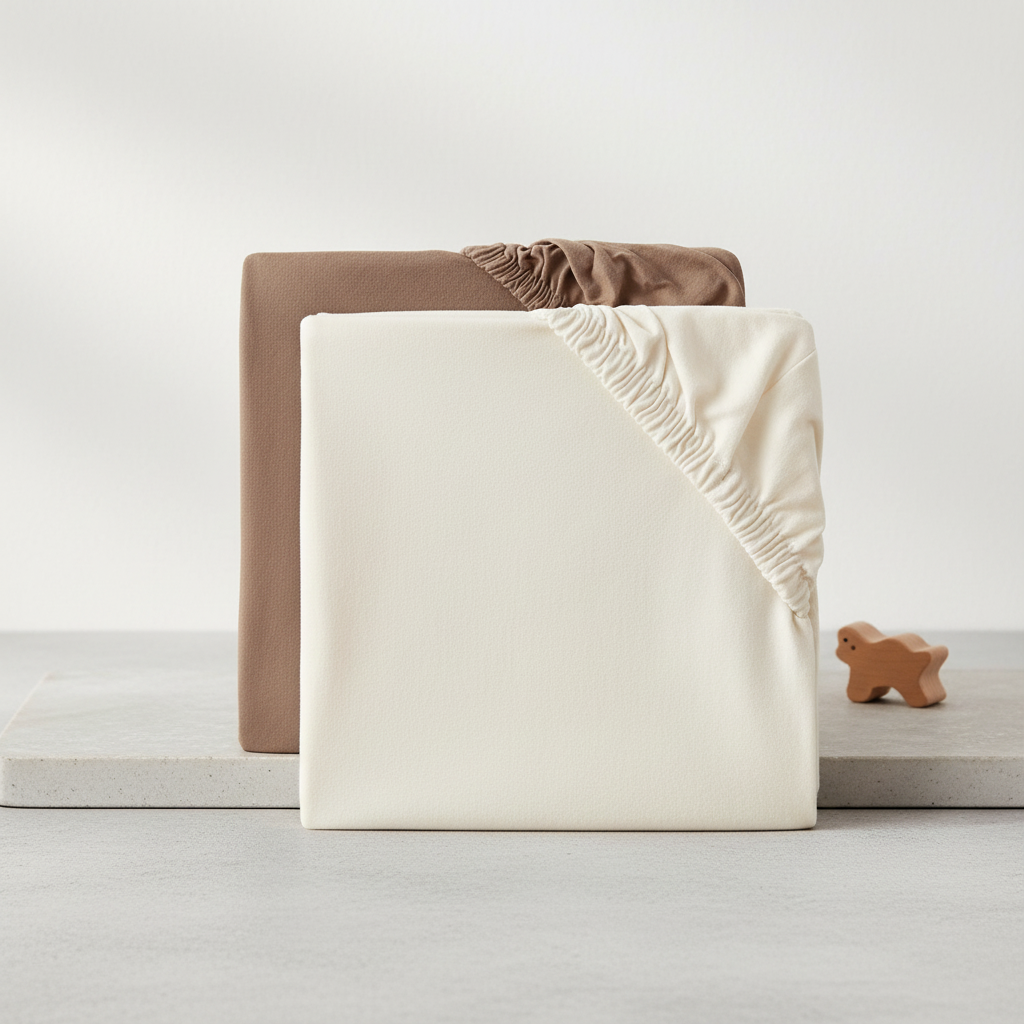 Fixleintuch Jersey 60x120cm 2er Pack Ivory, Milky Coffee 3