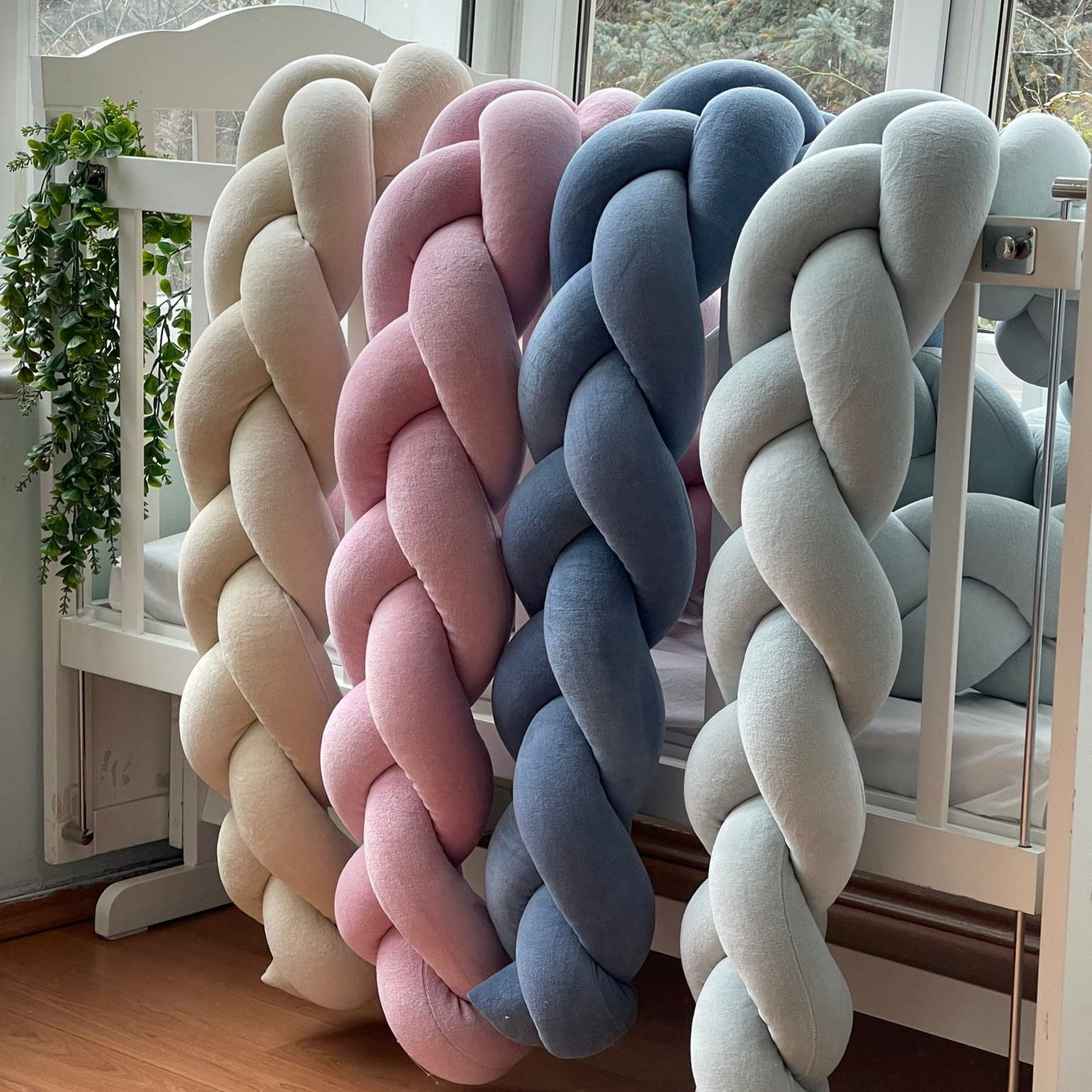 Bettschlange Panda Blau, 300 cm 5
