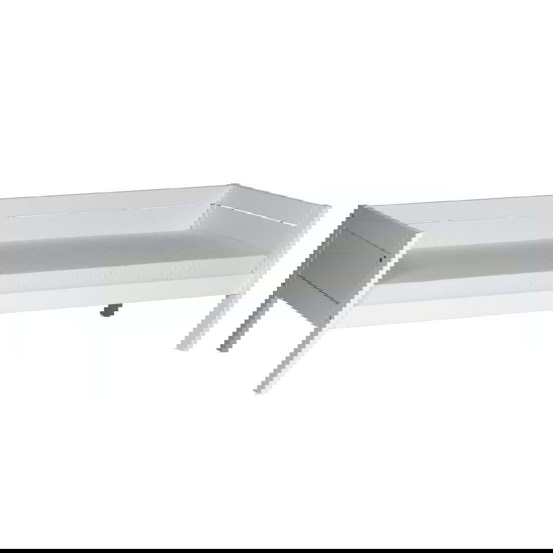 Basisbett Lifetime Weiss, Deluxe Lattenrost