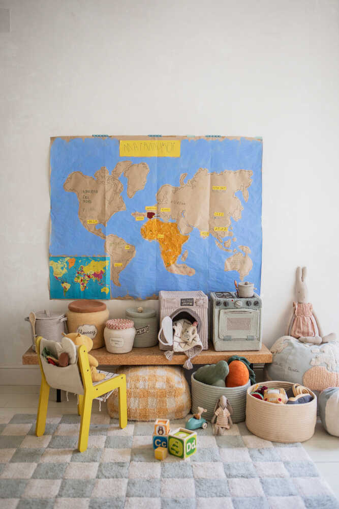 Teppich Kitchen Tiles Blue Sage 4