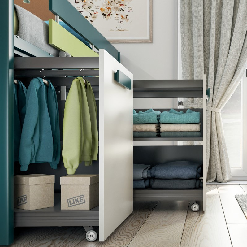 Halbhohes Bett Sky Weiss 3