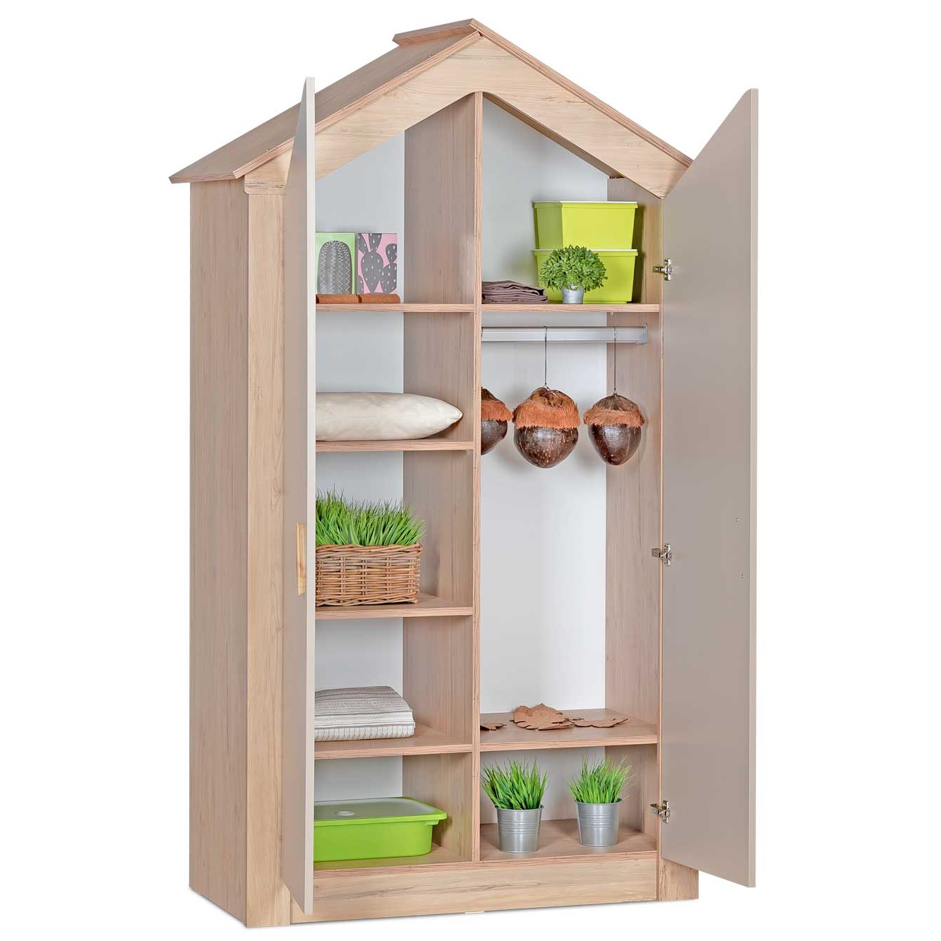 Kleiderschrank My House Natur, 2-türig #2