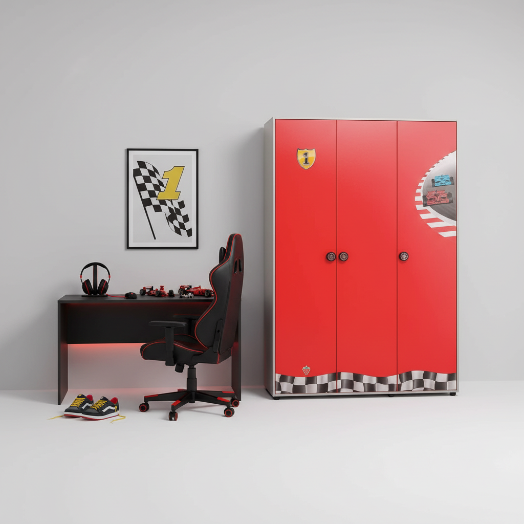 Kleiderschrank Racecup 3-türig 7