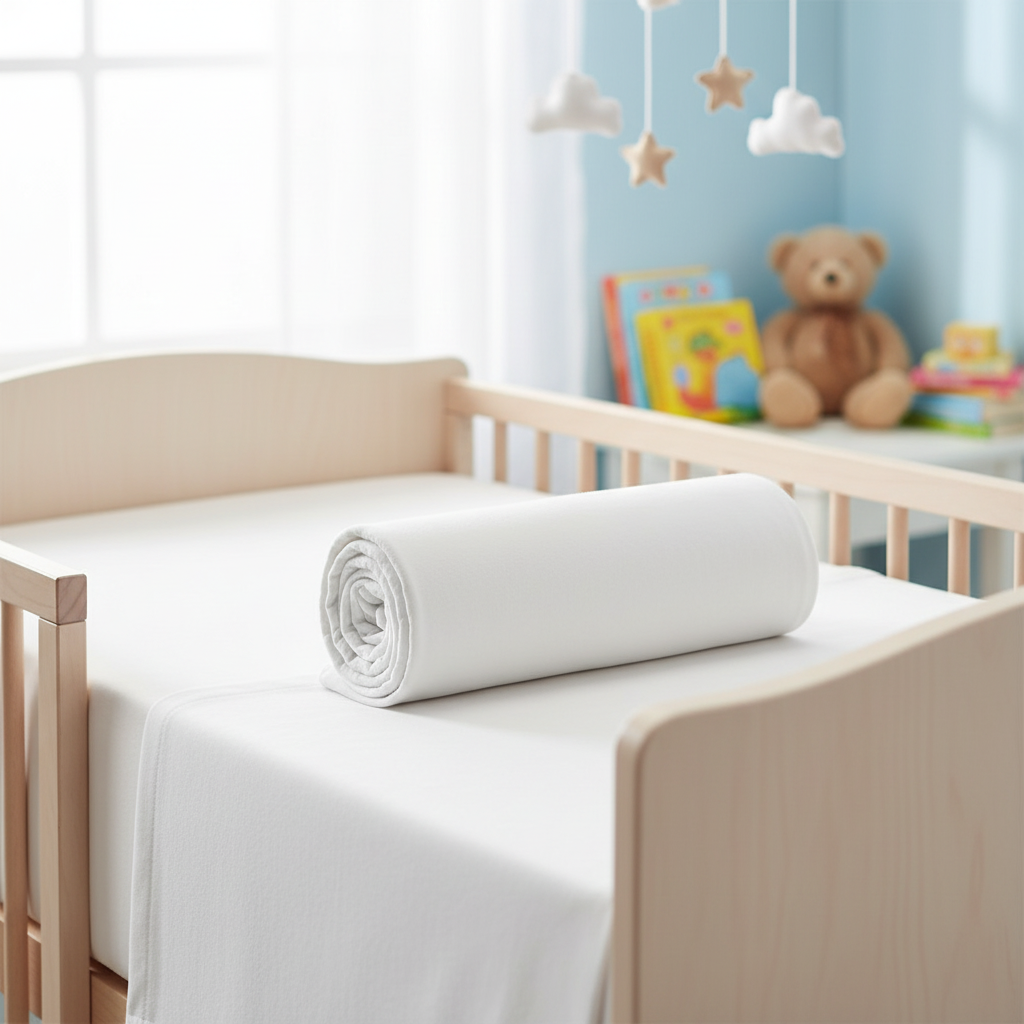 Fixleintuch Jersey Weiss 70 x 140 cm 4