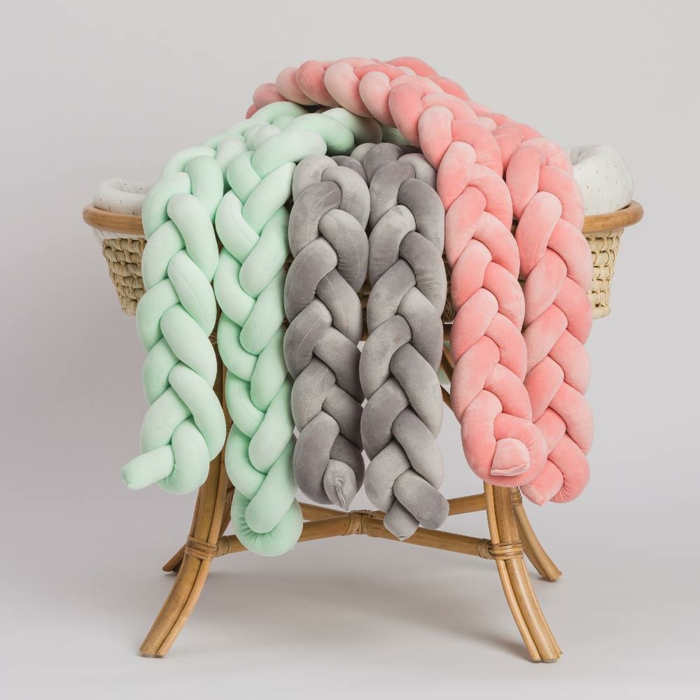 Bettschlange Geflochten Mint 7