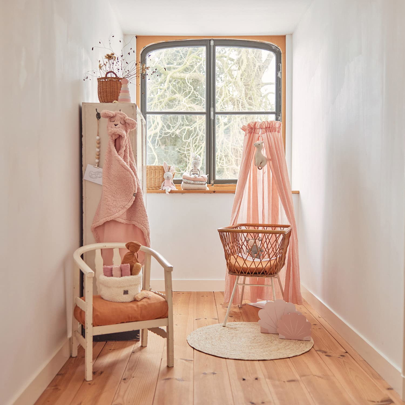 Betthimmel Vintage Pale Pink #2