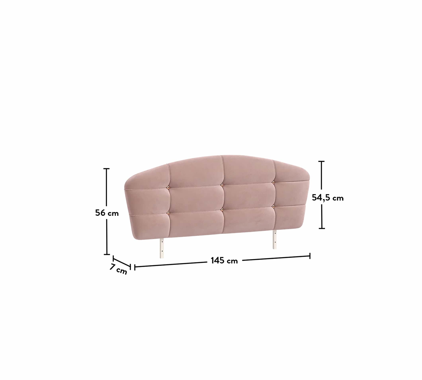Kopfteil Elegance Rund 120x200cm 8