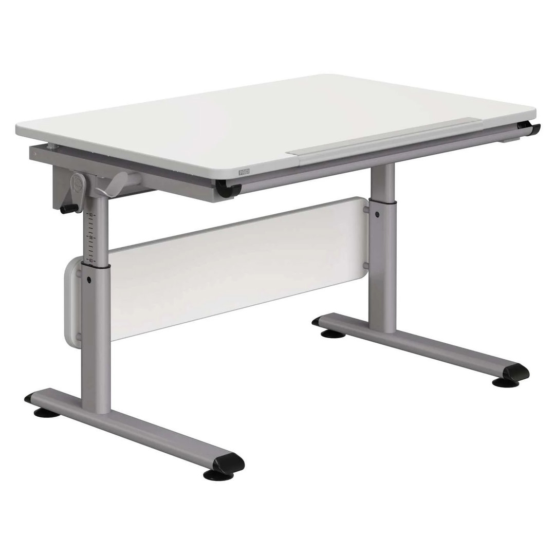 Schreibtisch Diego 105 Silber Weiss 1