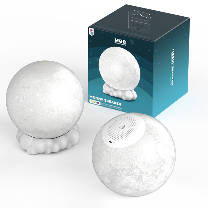 Nachtlampe und Lautsprecher Mond 4