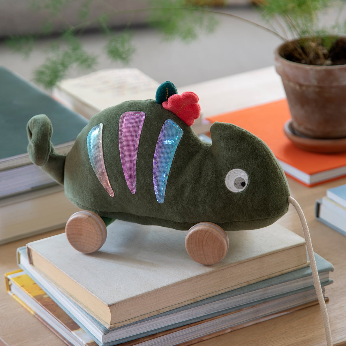 Häkel Nachziehtier Carley das Chamäleon 3