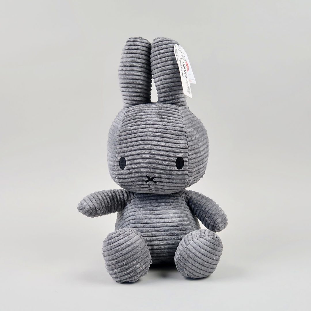 Miffy Kordsamt Grau 33cm 2