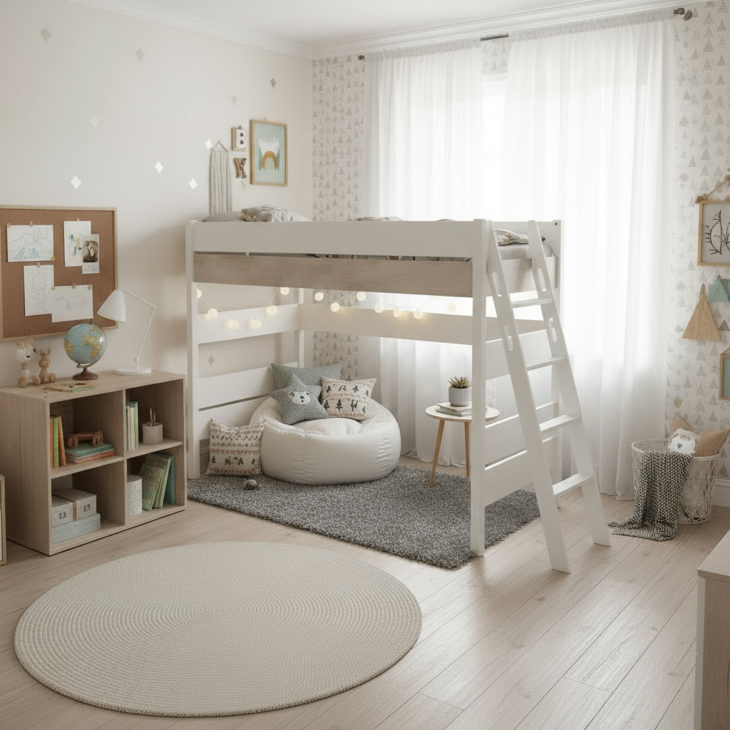 Mittelhohes Bett Kira Nautik mit Schrägleiter, 90 x 200 cm 7