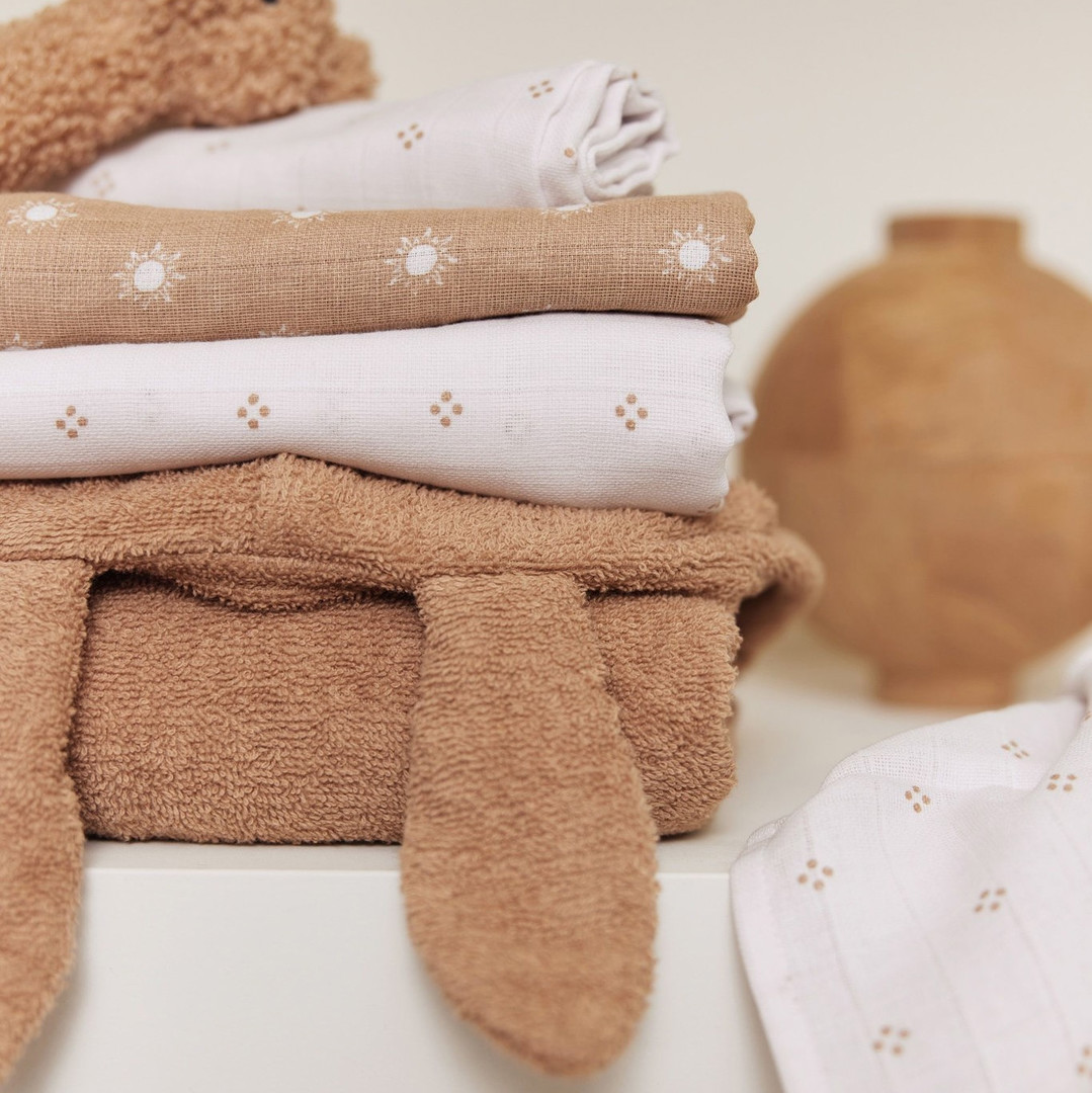 Spucktücher Pointelle Sun Biscuit 2er Set #2