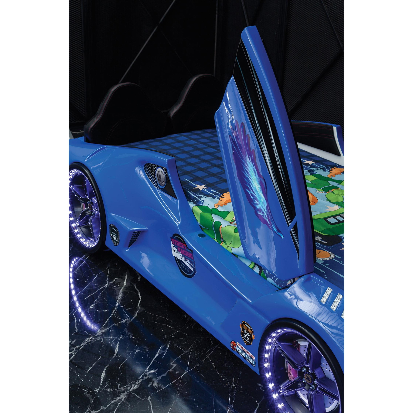 Autobett Speedster Blau 9