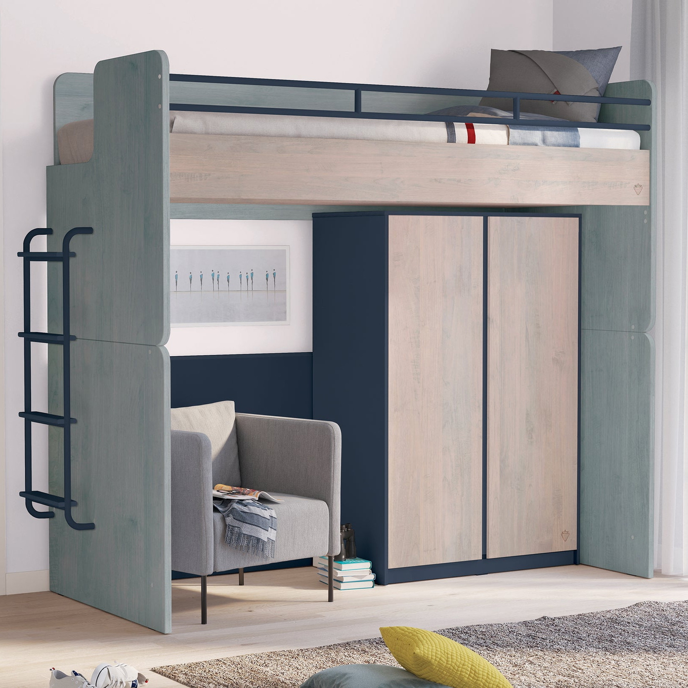 Leiter Studio Trio für Etagenbett #2