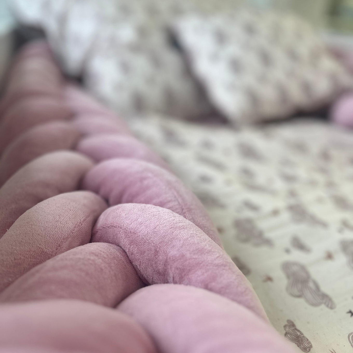 Bettschlange Panda Rosa, 300 cm 2