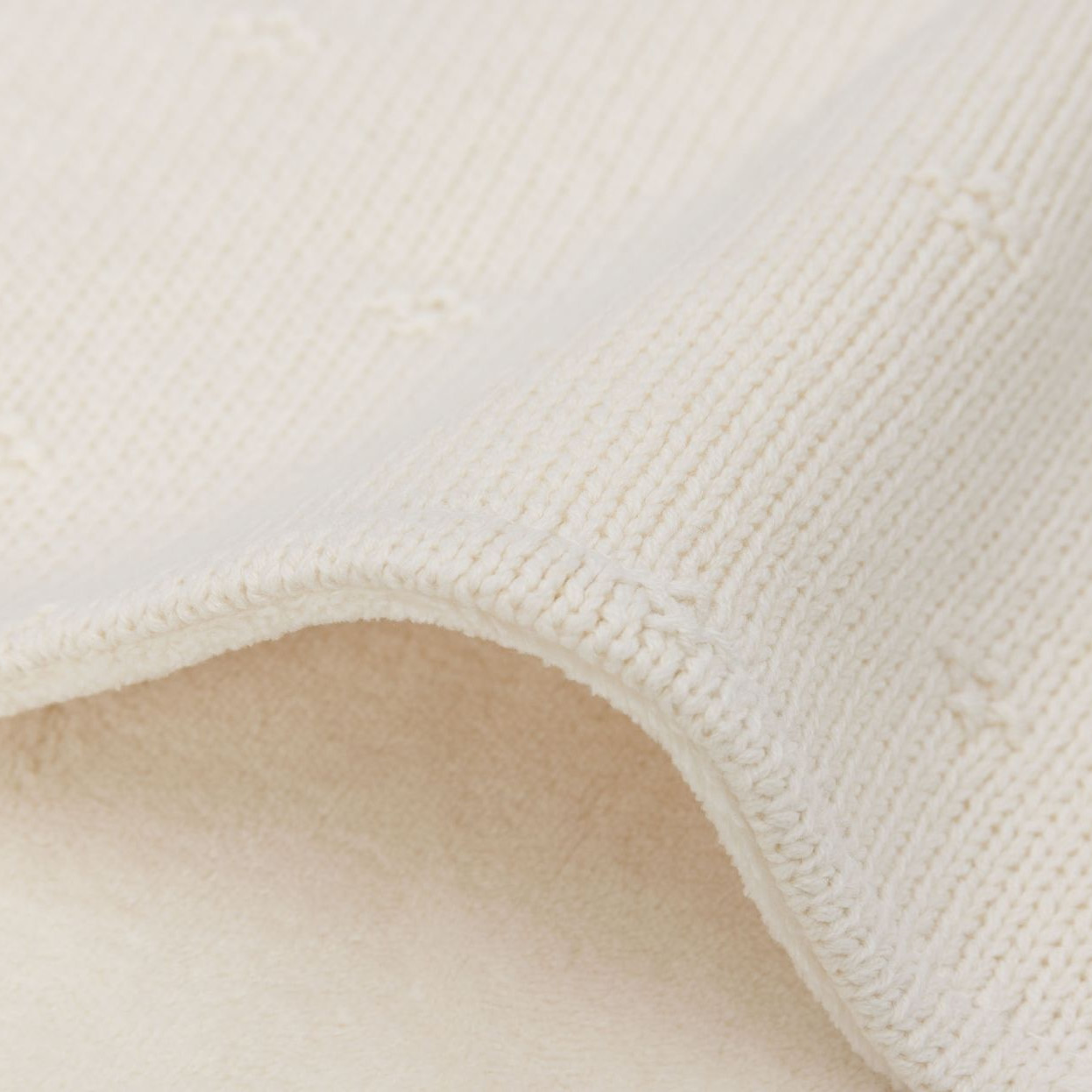 Babydecke Cosy Knit Ivory Velvet 8