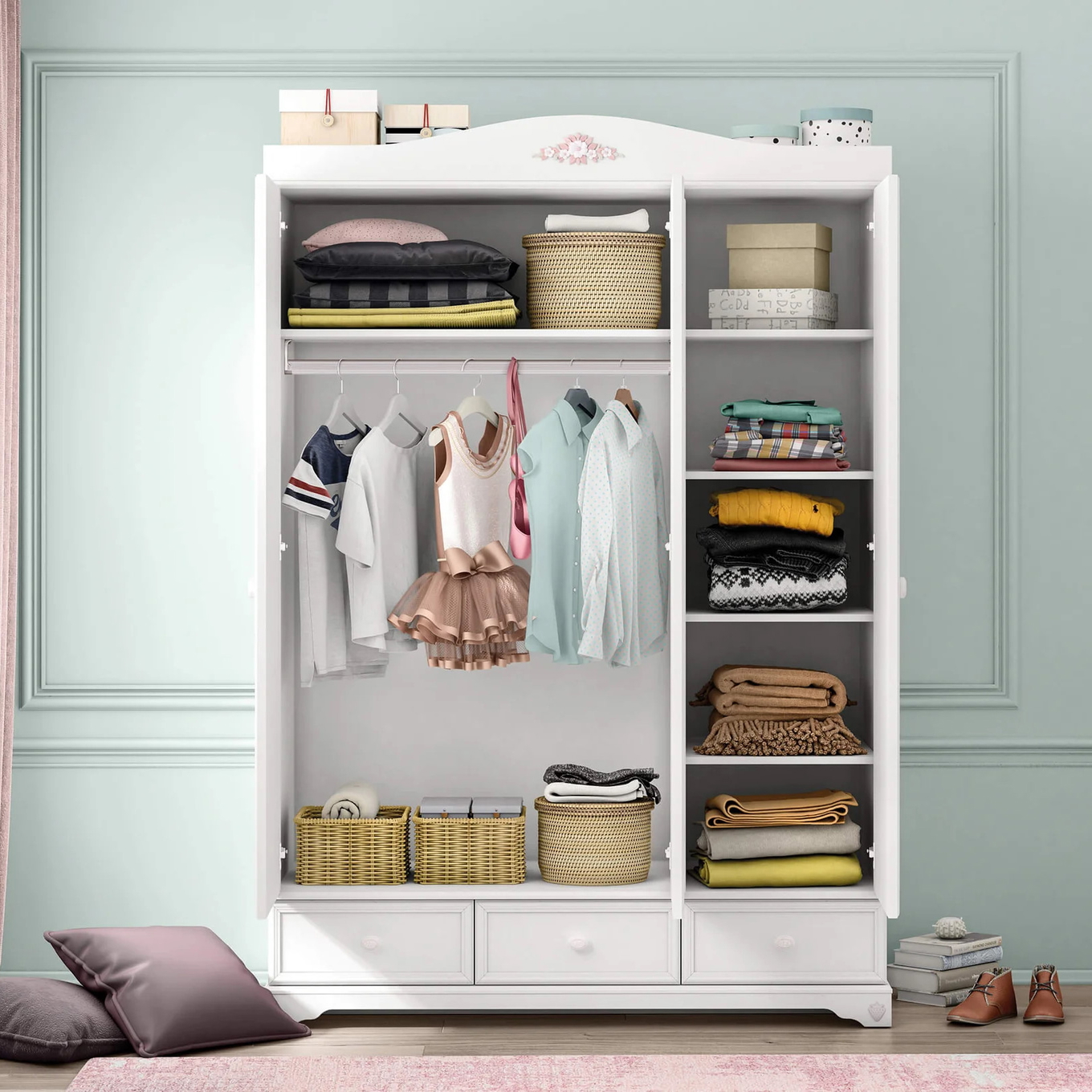 Kleiderschrank Rustik 3-türig 3