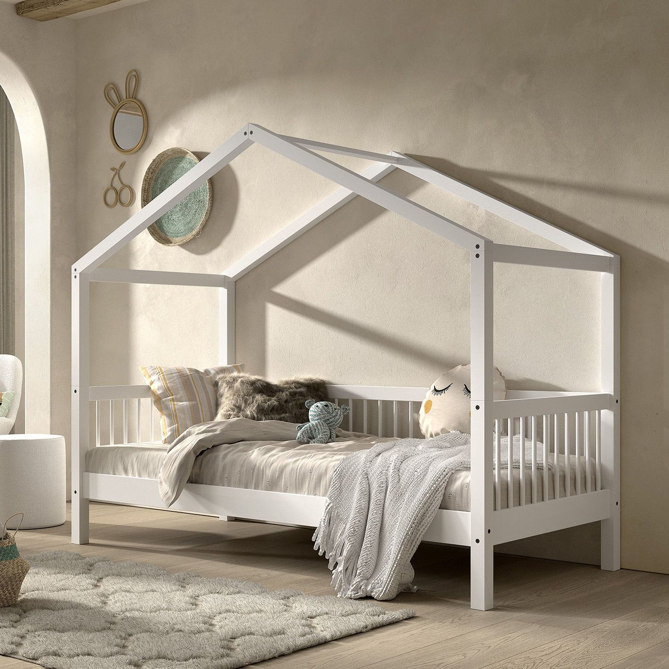 Hausbett Forrest Weiss 2