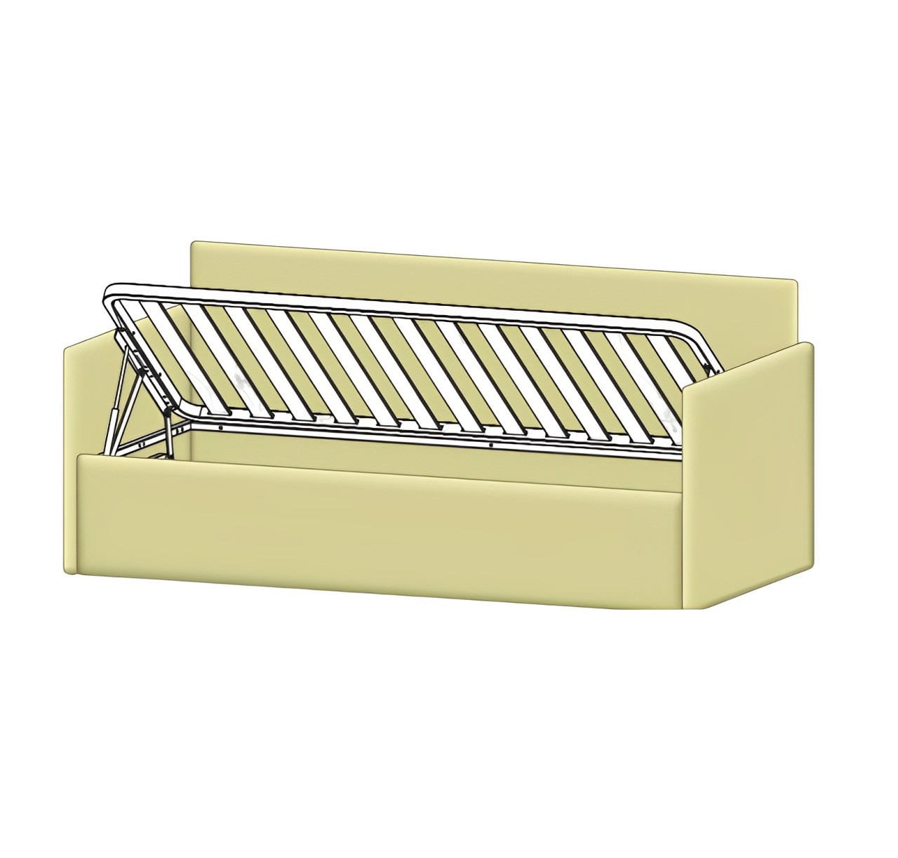 Sofabett Kind mit Stauraum 2