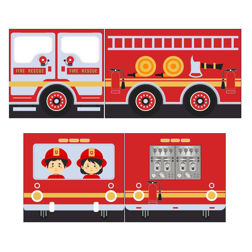 Spielvorhang Fire Truck