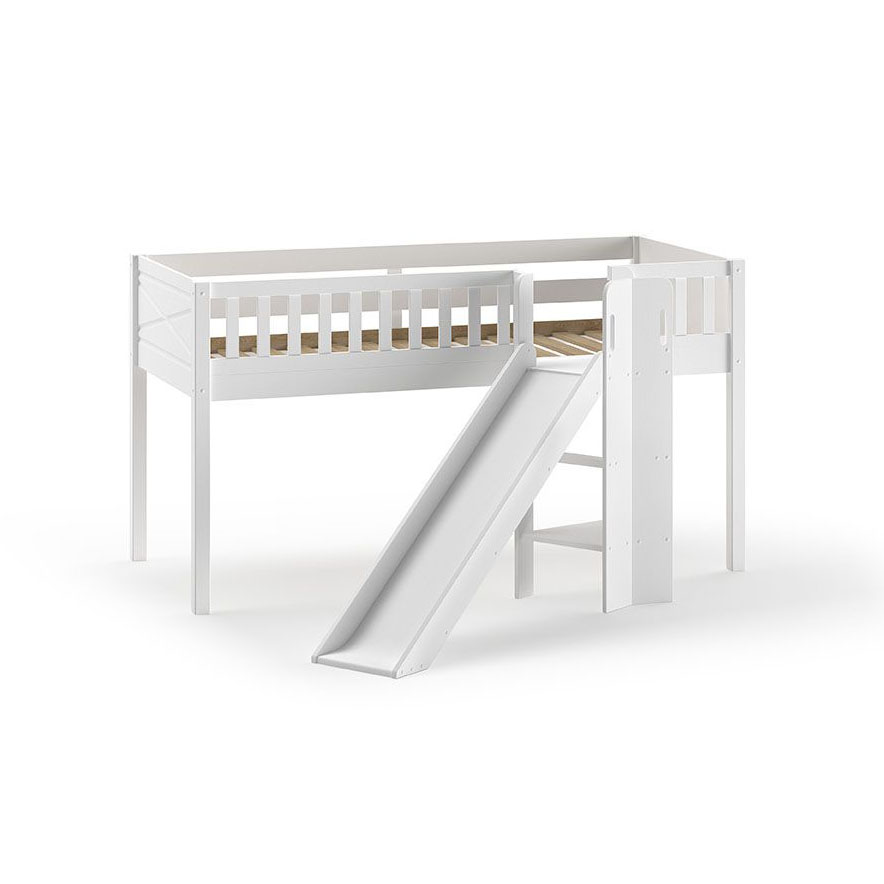 Halbhohes Bett Scott mit Rutsche