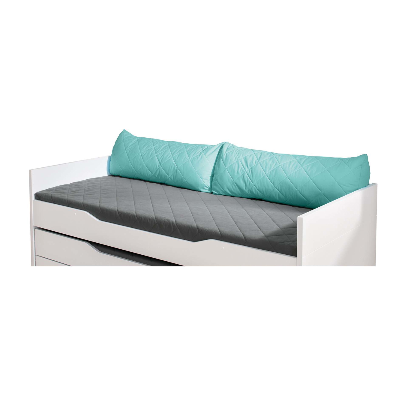 Rückenkissen aus Baumwolle Türkis