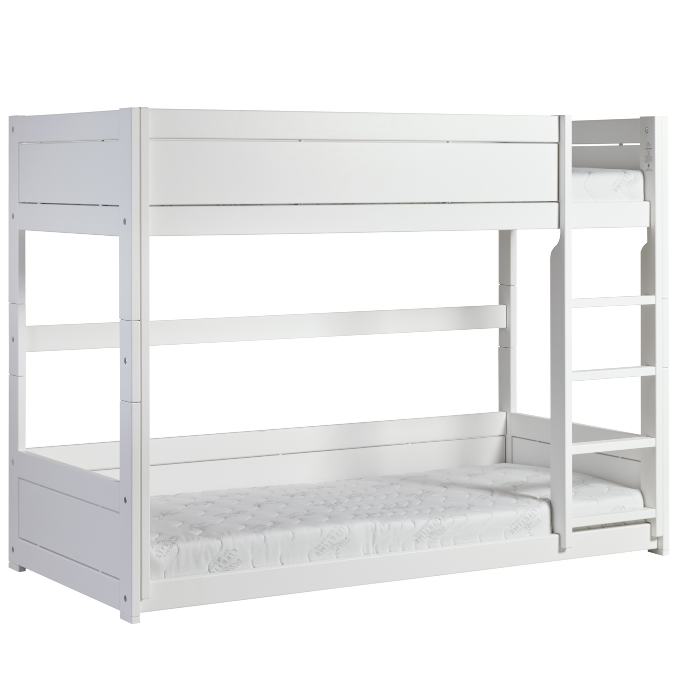 Niedriges Etagenbett Lifetime Weiss, Rollrost