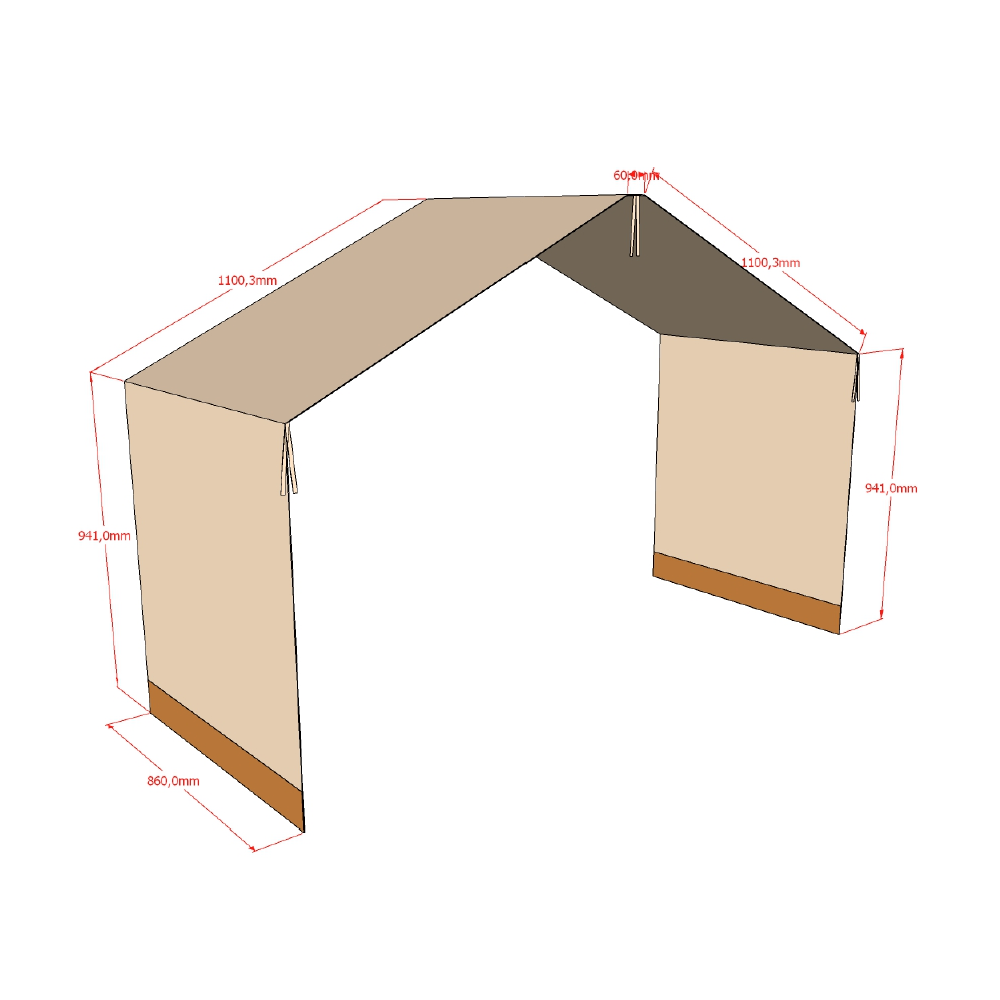 Hausbett Forrest mit Rutsche 4-teilig Set 10