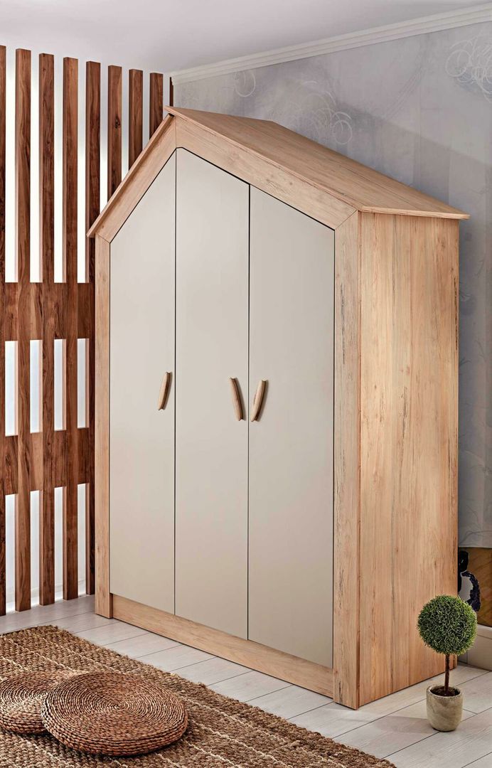 Kleiderschrank My House Natur, 3-türig 5