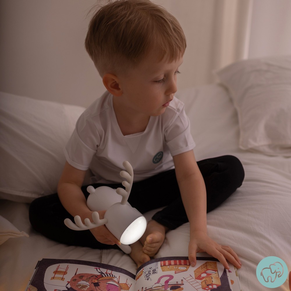 Lampe Hirsch Weiss 4