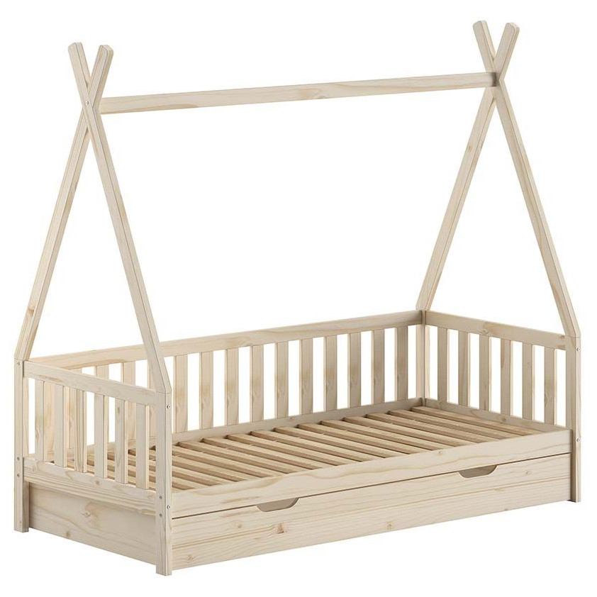 Tipibett Dallas inkl. Ausziehkasten Natur