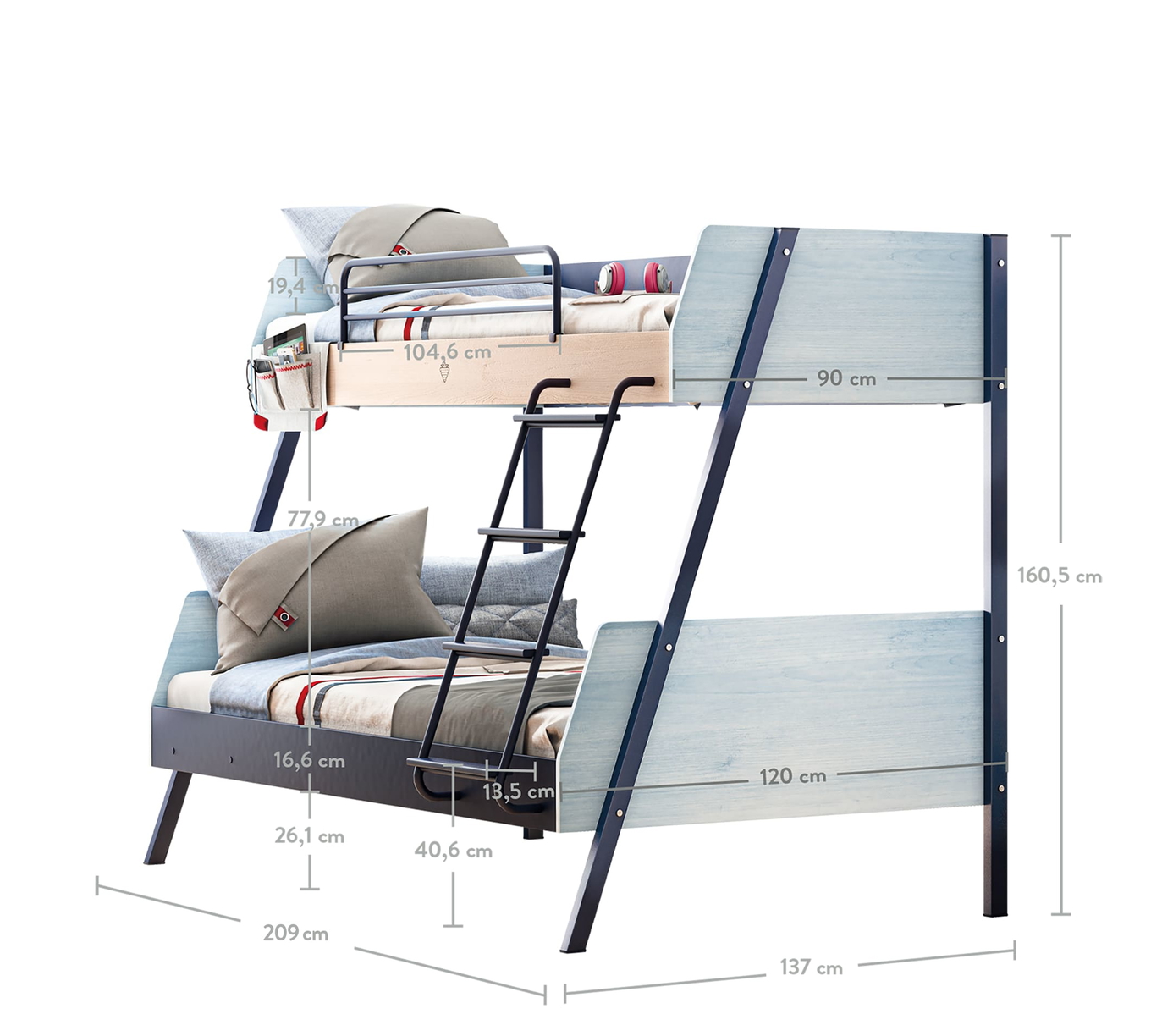 Family Etagenbett Trio Gross 6